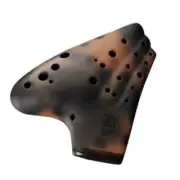 Three Tube 21 Holes Ocarina Alto C Key AC Smoked Ceramic Ocarina Professional