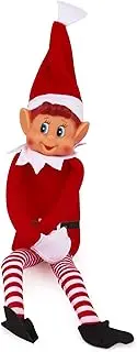 Elves Behaving Badly - 12 Inch Long Legged Elf Soft Plush Toy - Christmas Novelty Toys