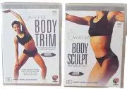 NEW & SEALED Aussie Fit Body Trim & Body Sculpt DVDs 5 Full Body Workouts