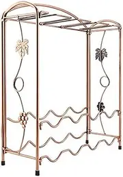 BNVZDAEKL Wine Racks Wine Rack and Glass Frame Elegant Metal Table Stand-Alone Goblet Rack Home Storage Cabinet Display Stand Bar Wine Cellar Basement Sideboard Tabletop Wine Rack