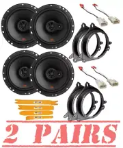 JBL Stage2 3-Way 250 Watts 6.5" Front & Rear Speakers for 2005-2012 Scion TC