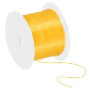 11Yard Flat Stretchy Bracelet String 1mm Elastic Beading Cord Orange