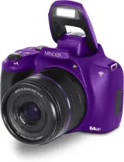 Minolta 64MP/ 4K Ultra HD Digital Camera with 10x Optical Zoom (Purple)