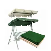 Waterproof Outdoor Top Canopy,Oxford Cloth Top Cover for Garden Patio Swing light beige 142*120*18cm