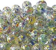 Hobby E1230 Glass Ball, Made in Japan, 0.7 inches (17 mm), Polka Dot, Mix, 1 Bag (260 Beads)