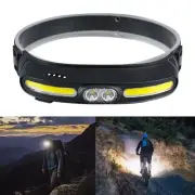 LED Headlamp Super Bright Head Torch COB Headlight USB Rechargeable Waterproof