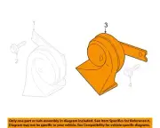 HYUNDAI OEM 19-20 Santa Fe Electrical Horn-Low Note Horn 96611S1000