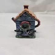 Debbie Mumm Mini Teapot Christmas Bird House