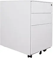 Steel Mobile Filing Cabinet with Lock, Safe Storage Solution for Home and Office