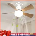 E27 Socket Ceiling Fan Light with Remote Control 40W LED for Bedroom Living Room