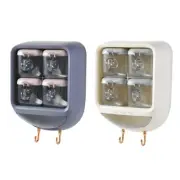 Wall Mount Rack with Seasoning Containers Spoons Supplies