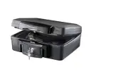 SentrySafe H0100 Fire-Resistant Box Safe and Water-Resistant Safe with Key Lock