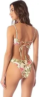 [Maaji] Women's Splendid Regular Rise Thin Side Cheeky Cut Bikini Bottom