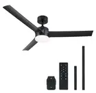 VONLUCE Ceiling Fans with Lights, 52 Inch Ceiling Fan and Remote, 6 Speed