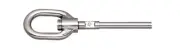 STAINLESS SWIVEL GATE EYE HAND SWAGE 3/16" 316 SS