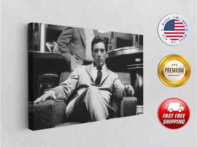 Michael Corleone Godfather Al Pacino Print Movie Canvas Print Home Decoration