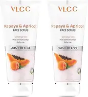 VLCC Papaya & Apricot Face Scrub, 80gm (Pack of 2)