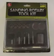 New 69 Pc 1/8" Shank Sanding Rotary Tool Kit Hobby Kit Fits Dremel