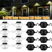 2-10PCS Solar Powered LED Gutter Lights Deck Gutter Solar Lights with Bracket AU