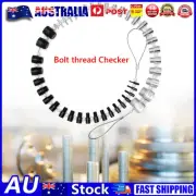 Portable Bolt Thread Checker Inch & Metric Lightweight Inspection Measuring Tool