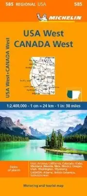 Western USA, Western Canada - Michelin Regional Map 585 [Sheet map, folded]