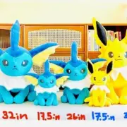 USA - 3 size - Eevee Jolteon Vaporeon Plush Doll Toy Anime Evolution Monster Set