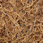 ROSYJUNE 8oz Brown Crinkle Cut Paper Shred Filler, Iridescent Easter Grass Confetti Shredded Paper for Gift Baskets Boxes Filling, Birthday Wedding Valentines Day Decoration