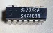 T.I. SN7403N Quad 2 Input NAND Gate - NOS - Vintage 1970 Date Code