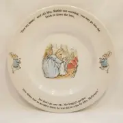 Wedgwood Peter Rabbit Porringer Stop Thief Beatrix Potter Frederick Warne