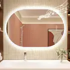 24"X36" Led-Bathroom-Mirror-With-Lights, Wall-Mounted with Bluetooth Speaker, An