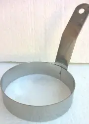 Egg Ring Round 3", 4", 5" Stainless Steel ( New )