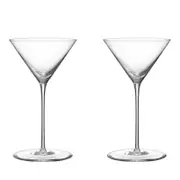 Orrefors Geometry Martini Glass, Set of 2