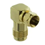 Right Angle F-Type Terminal Plug End for Antenna Aerial Cable