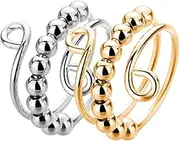 HOOTNEE Women Stress Delicate Fidget for Anxiety Relief Metal Finger for Supply Small and Chic Portable