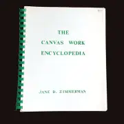 1989 CANVAS WORK ENCYCLOPEDIA BY JANE ZIMMERMAN: STITCH VARIATIONS OOAK BM