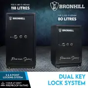 Fire Proof Safe Dual Key Security Box Home Office Cash Deposit Code 80L 118L +S