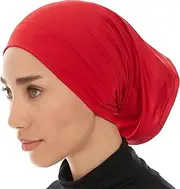 [Ayisah] Hijab Caps Underscarf for Women – Black Hijab Cap Underscarf Turban Dreadlocks Tube – Muslim Accessories Headscarf