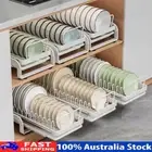 Kitchen Sliding Dish Drying Rack Cabinets Drawers Organizer Pull-out Countertop