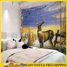 Deer Tapestry Art Home Decoration Bedroom Decor Living Room Curtain (145x130cm)