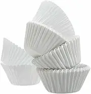 Leona Co White Cupcake Liners Standard Muffin Wrappers 200-Pack - Premium Greaseproof & Sturdy Cupcake Papers for Baking