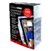 Ultra PRO 10 Ct Diamond Corner Box 100+ Card Holder Storage Organizer Boxes