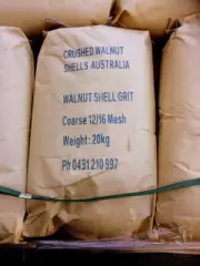 20kg $66! COARSE 12/16 CRUSHED WALNUT SHELL SANDBLASTING BLAST MEDIA GRIT PICKUP