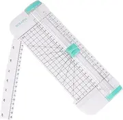 Paper Cutter,Portable Paper Trimmer,12 Inch Paper Slicer Scrapbooking Tool with Automatic Security Safeguard and Side Ruler for Craft Paper,A4 A5 Paper,Coupon, Label and Cardstock (Blue) (Green)
