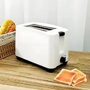 2 Toaster with Double Wide Slots, Wide Slot Toaster, Sandwich Toaster Machine, 6 Settings Bread Toaster Variable Browning Controls Toaster Auto Cut Off for Bagels Toast Crumpets 650W White