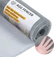 16in x 10ft Hardware Cloth 1/8inch 27Ga Hot Dipped x 10ft, Silver