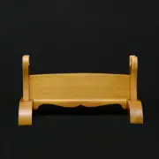 Wood Japanese Samurai Sword Holder Stand Katana Wakizashi Tanto Rack Base 1 Tier