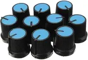 BESTonZON 10pcs 6mm Potentiometer Knob Face Plastic for Rotary Taper Potentiometer Hole