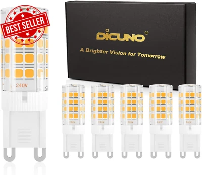 G9 LED Light Bulb 4W 40W Halogen Equivalent 450LM Warm White 3000K Non-Dimmable
