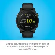 New Garmin Forerunner 255 Smartwatch with Music Black - 010-02641-20, 46MM