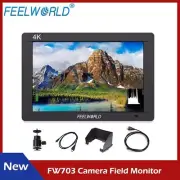 FEELWORLD FW703 V2 7 inch DSLR Camera Field Monitor 3G SDI 4K HDMI 3D LUT HD LCD